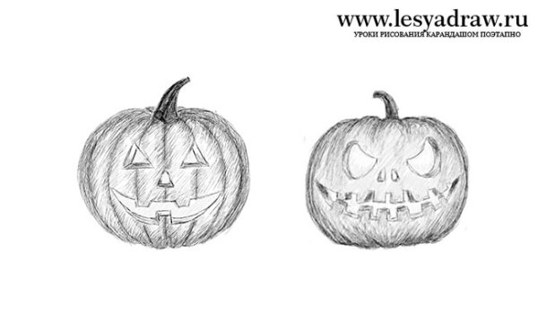 Рисунки для Хэллоуина для срисовки легкие