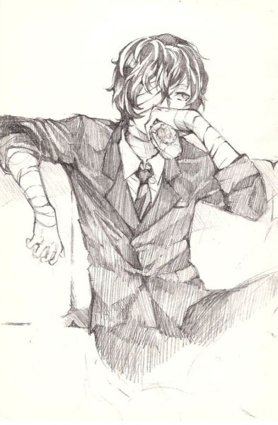 Дадзай Осаму скетч