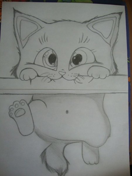 Рисунки на альбомном листе