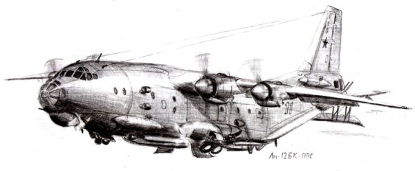 Боинг 747 сбоку рисунок