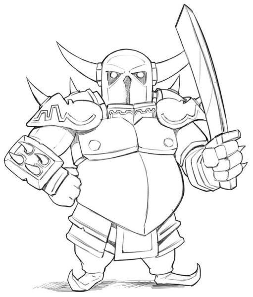 Раскраски игра Clash of Clans