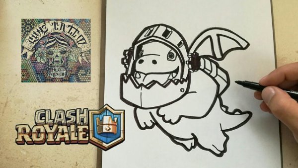 Рисунки клеш рояль карандашом