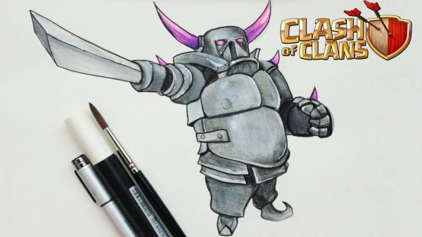 Clash of Clans ПЕККА рисунок
