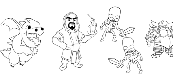 Раскраски клэш оф кланс