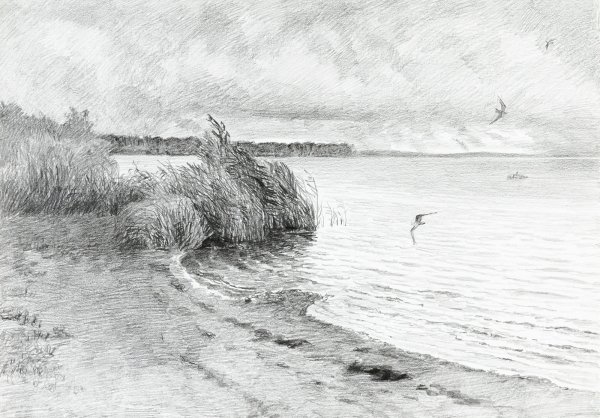 Рисунок Волги реки детский