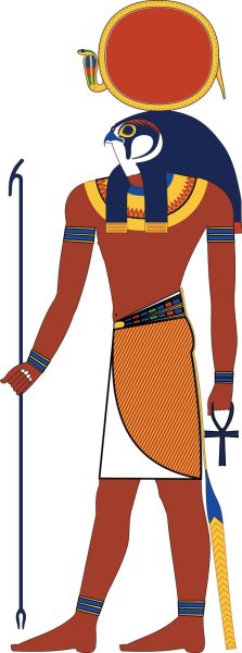 Раскраска Бога Амон ра древнего Египта