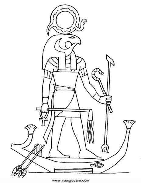 Бог Египта карандашом Амон ра