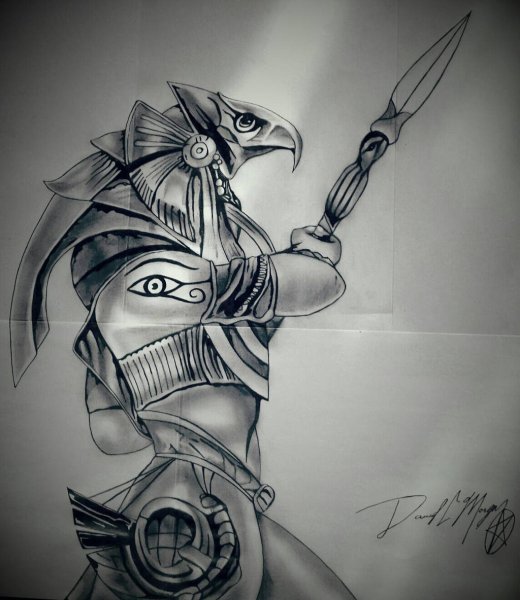 Бог Египта Амон ра Татуировка