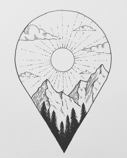 Пейзаж в круге