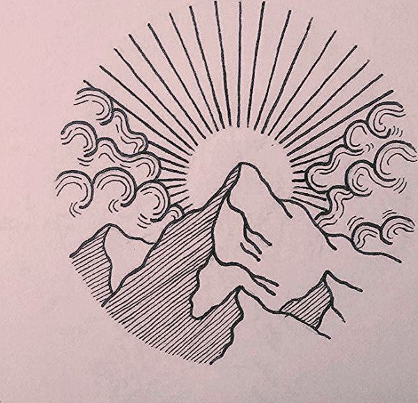 Круглые тату эскизы