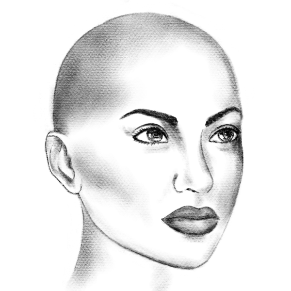 Эскиз женской головы