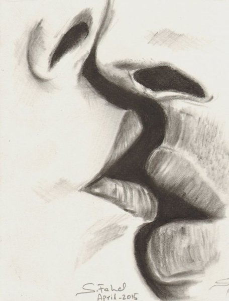 Зарисовки поцелуй с языком