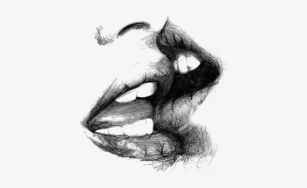 Прикусить губу карандаш