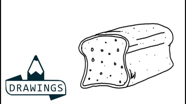 Хлеб раскраска для детей