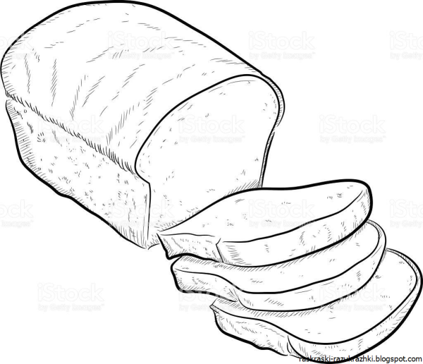 Хлебобулочные изделия карандашом