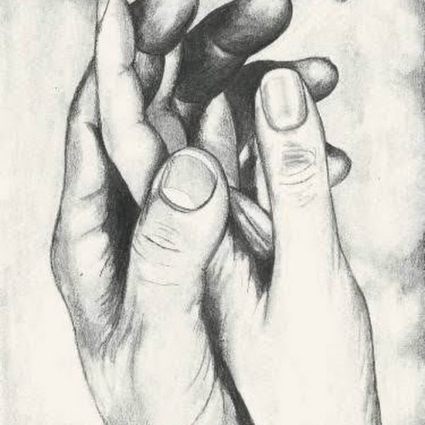 Руки влюбленных рисунок карандашом