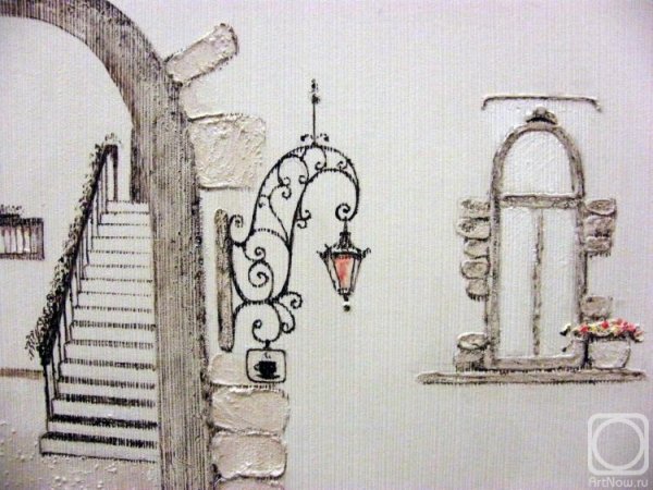 Нарисовать фонарь на стене