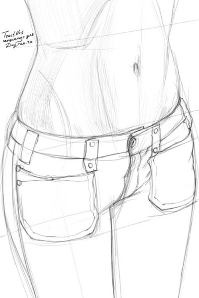 Анатомия талии для рисования