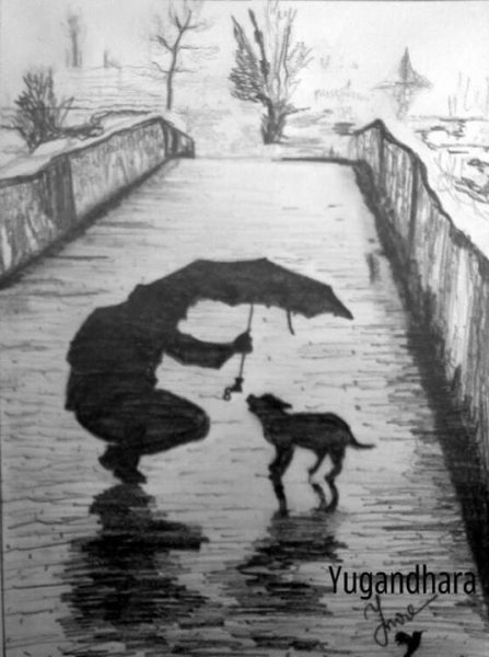 Дождь карандашом