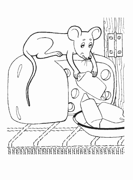 Маршак сказка о глупом мышонке раскраска