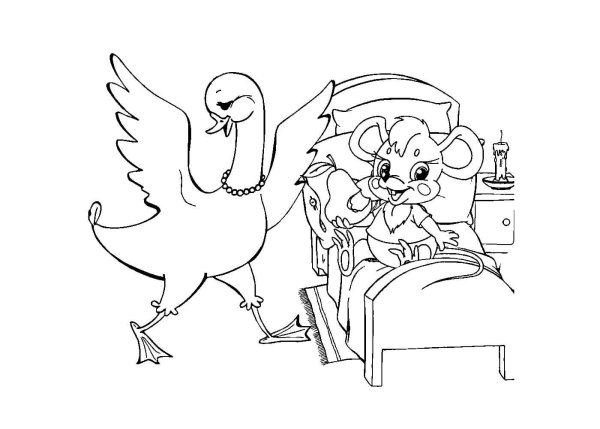 Маршак сказка о глупом мышонке раскраска