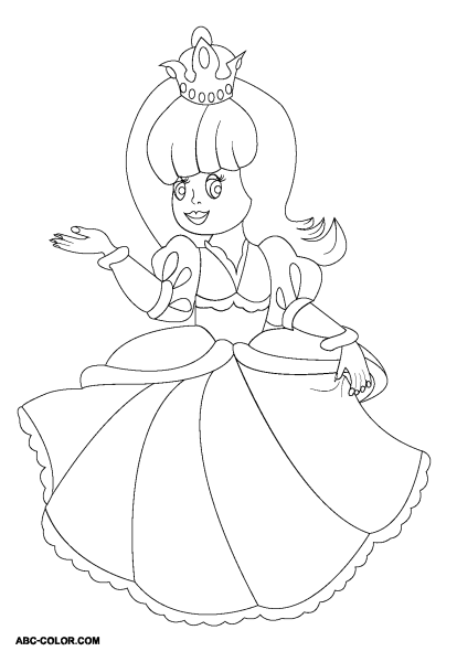 Принцесса лгунья раскраска