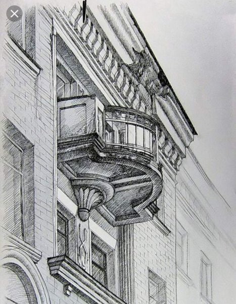 Зарисовки элементов архитектуры