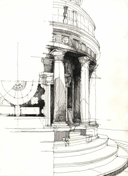 Зарисовки архитектурных элементов