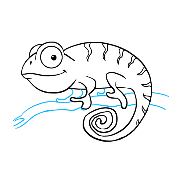 Нарисовать хамелеона