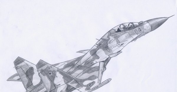 Истребитель для срисовки