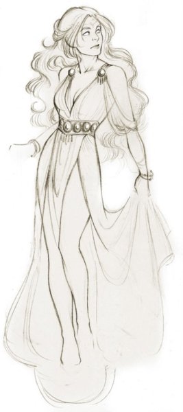 Афродита карандашом