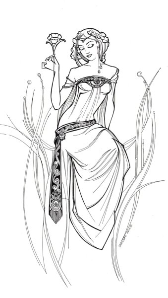 Венера Боттичелли рисунок