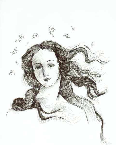 Венера Боттичелли тату