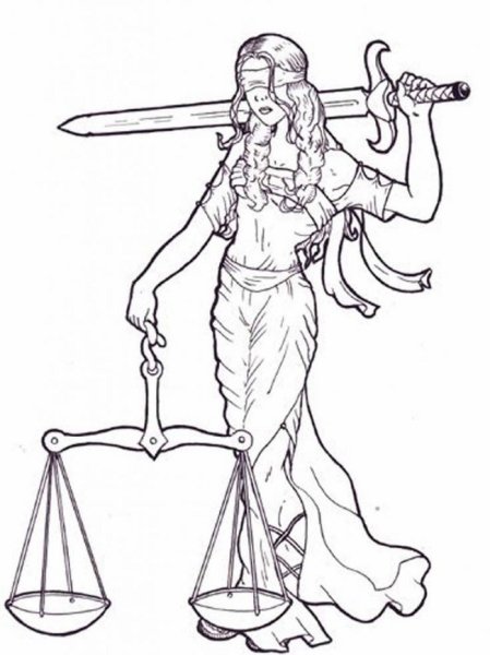 Весы Фемиды эскиз