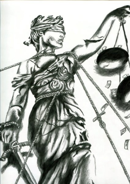 Фемида богиня правосудия тату