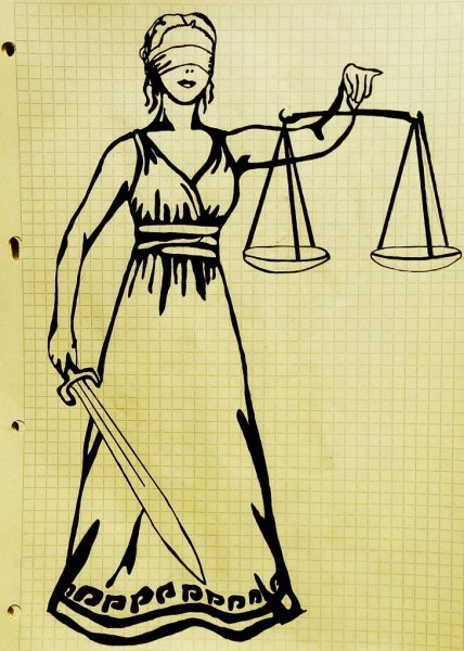 Фемида карандашом