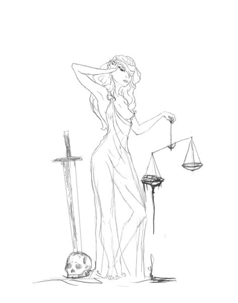 Фемида эскиз