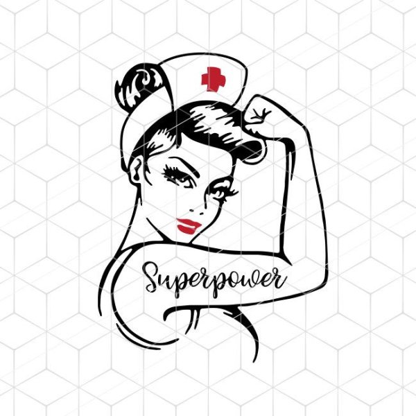 Медсестра карандашом