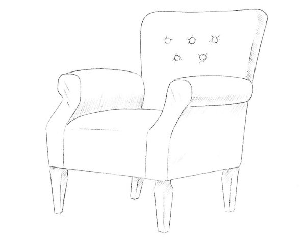 Кресло раскраска для детей