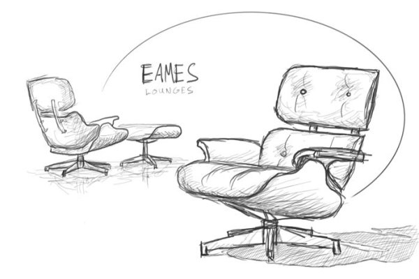 Кресло карандашом