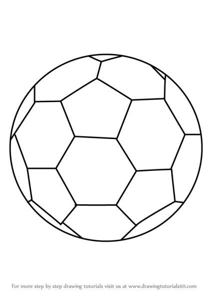 Футбольный мяч раскраска