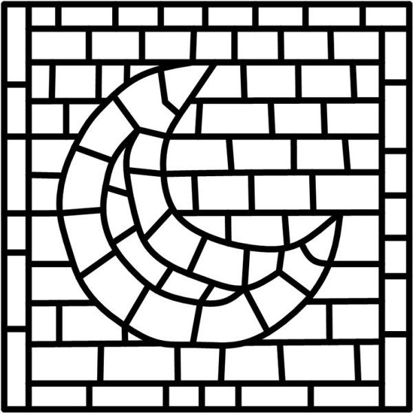 Мозаика трафарет