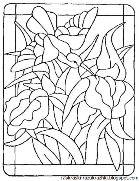 Витражная роза