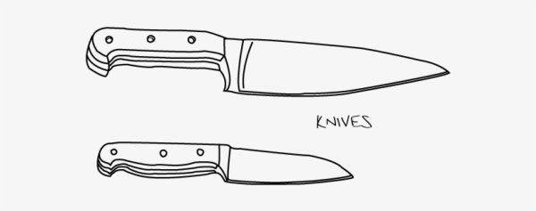 Нож Боуи чертеж
