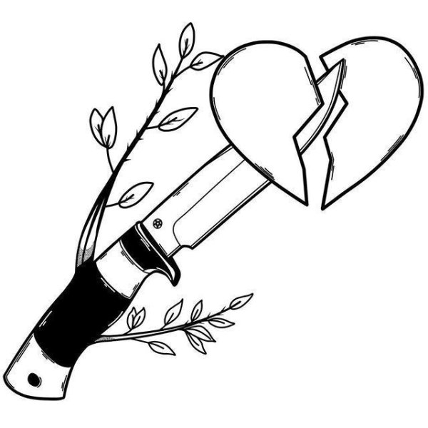 Поэтапное рисование ножа