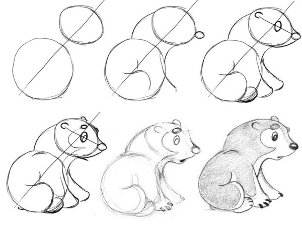 Медвежонок Умка раскраска