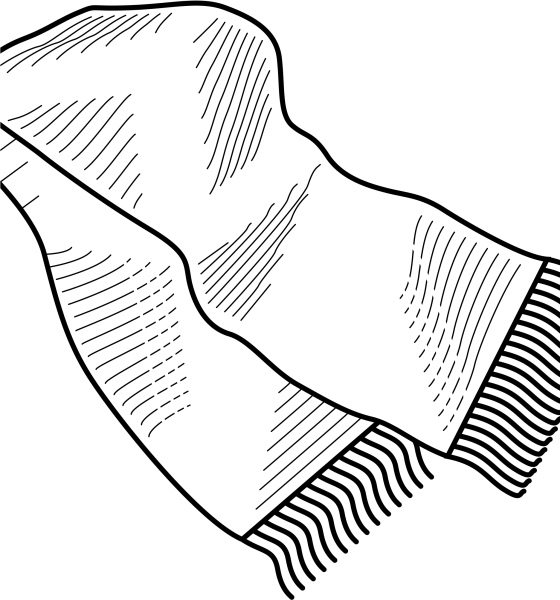 Шарфик раскраска