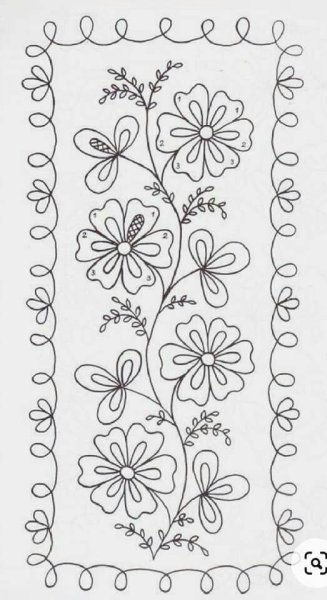 Узоры для тамбурной вышивки