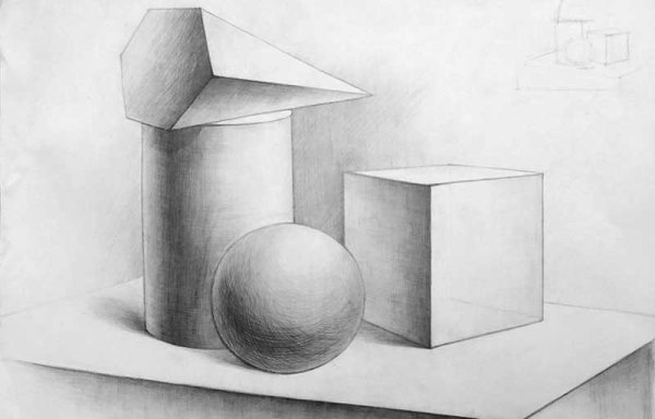 Натюрморт из геометрических фигур