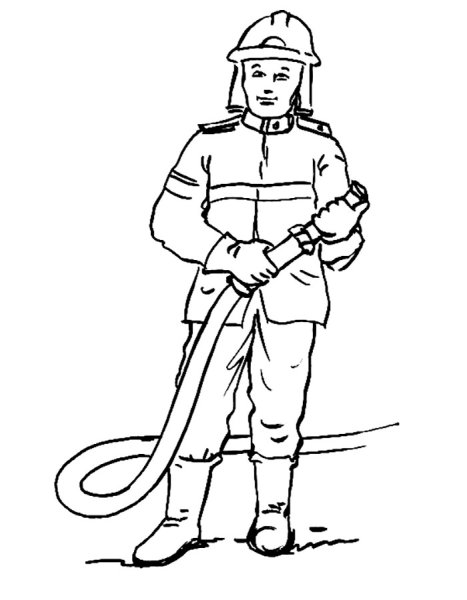 Раскраска спасатели МЧС